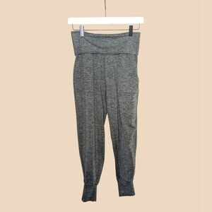 Aerie OFFLINE High Waisted Foldover Joggers XS Heathered Green/Gray